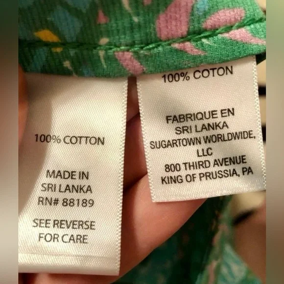 NWOT Vintage Lilly Pulitzer Dobby-Printed Deenie Shorts In Multi Sundance Print - Picture 10 of 17